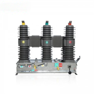 ZW32-24 breaker configuration with three dark linked post housings and a grey mechanism base